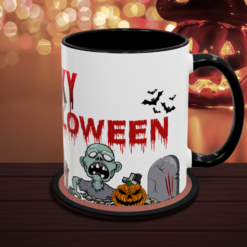 Ghouls & Zombies - Spooky Graveyard Halloween Mug