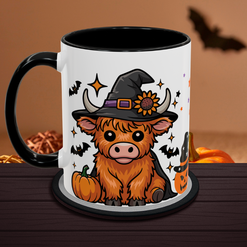 Cownt Your Pumpkins - Funny Halloween Mug