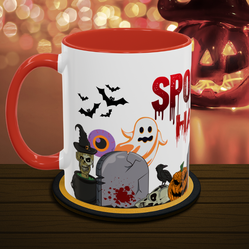 Ghouls & Zombies - Spooky Graveyard Halloween Mug