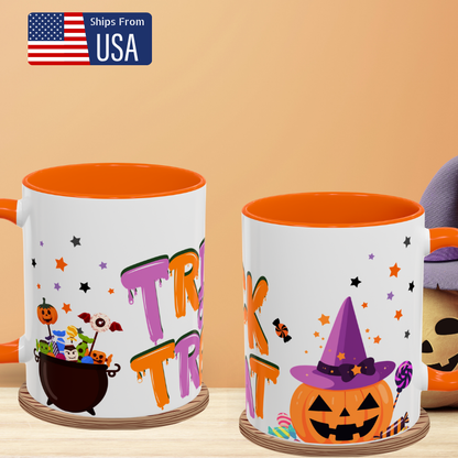 Trick or Treat Coffee Mug - Spooky Halloween Mug