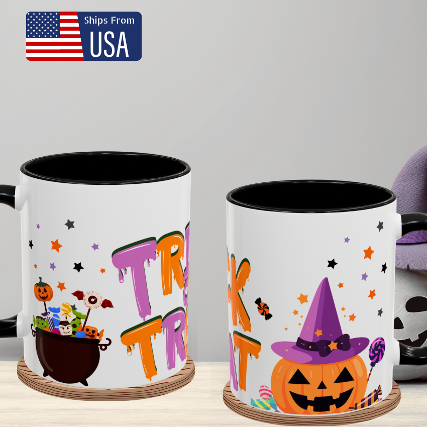 Trick or Treat Coffee Mug - Spooky Halloween Mug