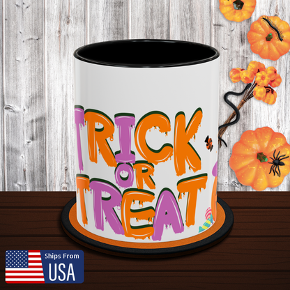 Trick or Treat Coffee Mug - Spooky Halloween Mug