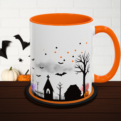 Spooky Haunted House - Colorful Halloween Mug