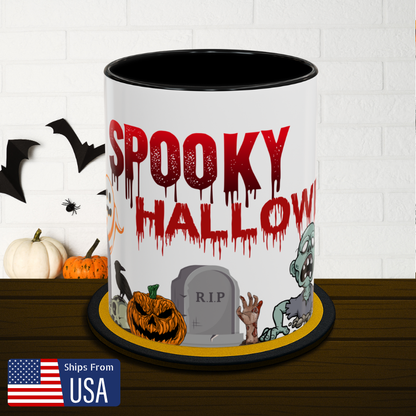 Ghouls & Zombies - Spooky Graveyard Halloween Mug