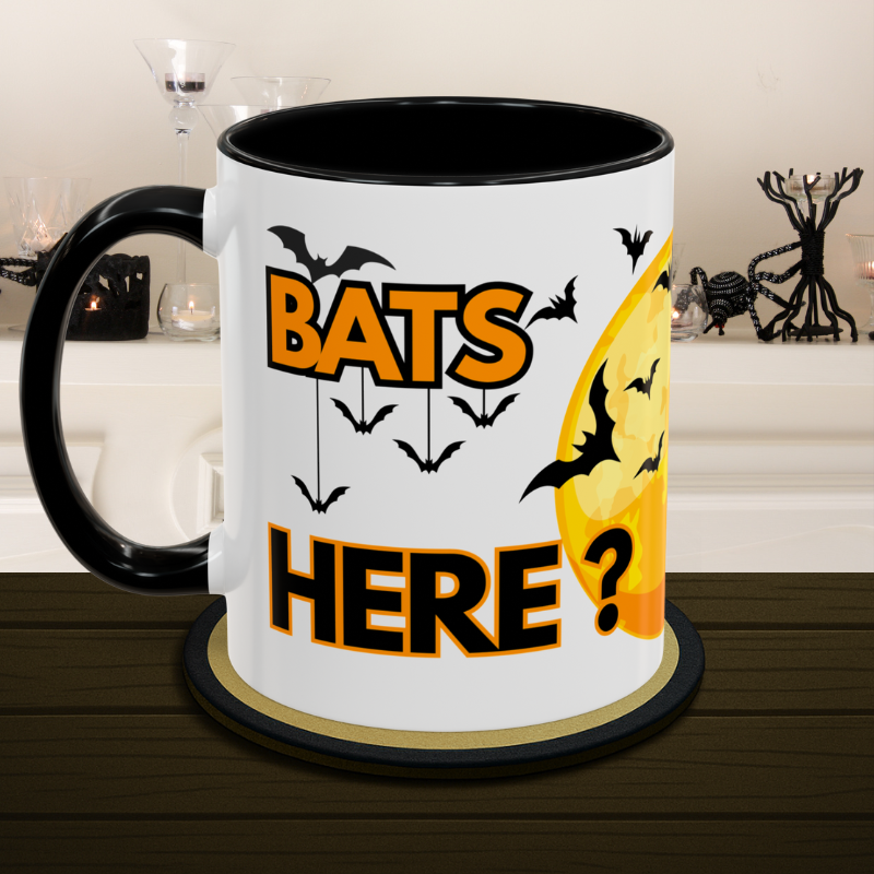 Bats Here, Don't Care - Halloween Coffee Mug