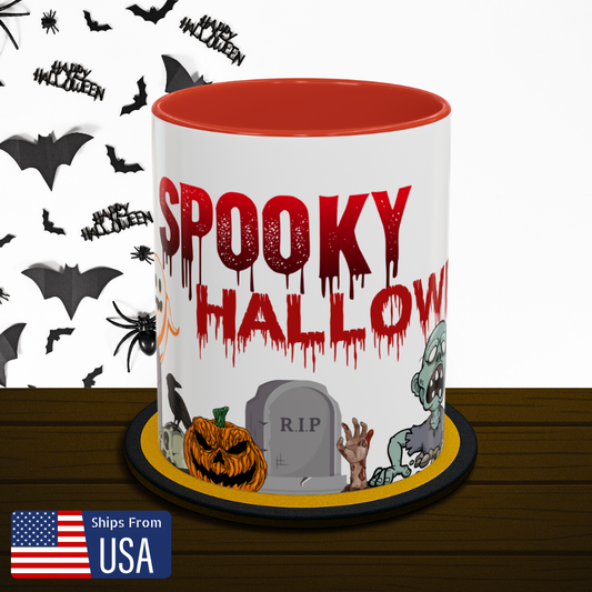 Ghouls & Zombies - Spooky Graveyard Halloween Mug