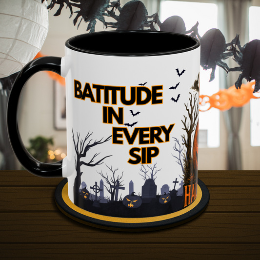 Batitude in Every Sip - Funny Halloween Mug